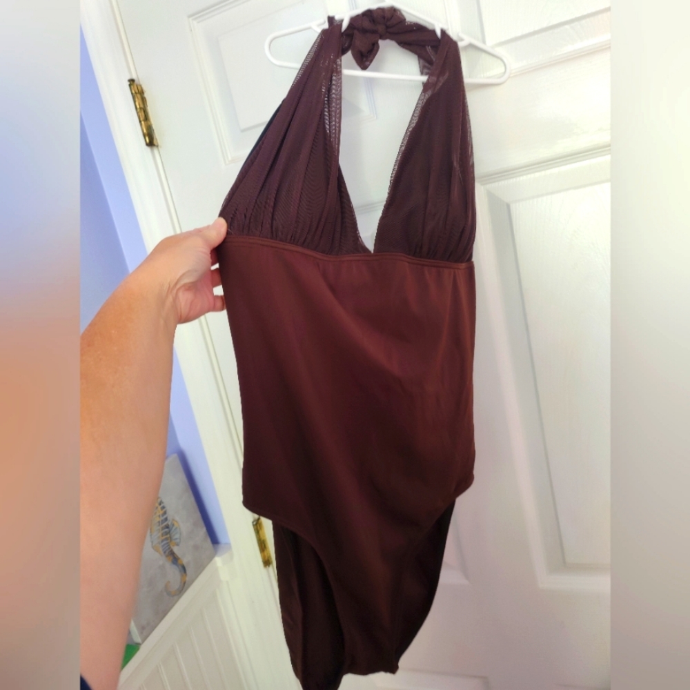 Silhouette Solution One Piece Halter Swimsuit